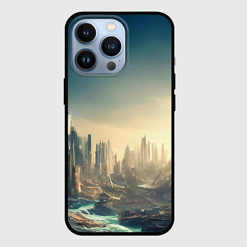Чехол iPhone 13 Pro Радиоактивные Осадки / 3D-Черный – фото 1
