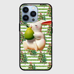Чехол iPhone 13 Pro Кролик с грушей