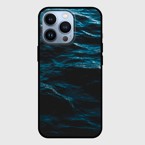 Чехол iPhone 13 Pro Глубокое море / 3D-Черный – фото 1