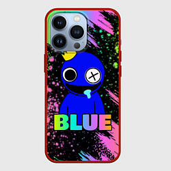 Чехол для iPhone 13 Pro Rainbow Friends - Blue, цвет: 3D-красный