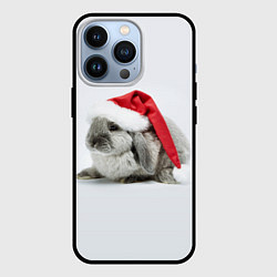 Чехол для iPhone 13 Pro Рождественский кролик - 2023, цвет: 3D-черный