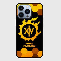 Чехол для iPhone 13 Pro Final Fantasy - gold gradient, цвет: 3D-черный