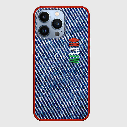 Чехол iPhone 13 Pro Milano - Italy - Jeans - Fashion / 3D-Красный – фото 1
