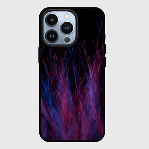 Чехол iPhone 13 Pro Абстрактный мех / 3D-Черный – фото 1