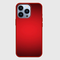 Чехол для iPhone 13 Pro Красно-черная затемняющая виньетка, цвет: 3D-красный