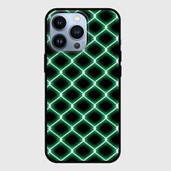 Чехол iPhone 13 Pro Зелёная неоновая сетка