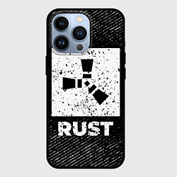 Чехол iPhone 13 Pro Rust с потертостями на темном фоне