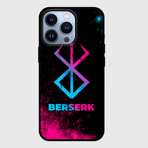 Чехол iPhone 13 Pro Berserk - neon gradient / 3D-Черный – фото 1