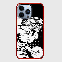 Чехол для iPhone 13 Pro Атакующий титан - Эрен, цвет: 3D-красный