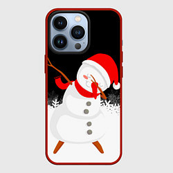 Чехол iPhone 13 Pro Снеговик dab