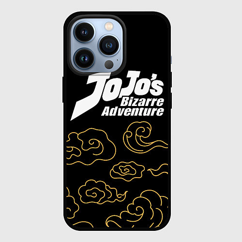 Чехол iPhone 13 Pro JoJo Bizarre Adventure anime clouds / 3D-Черный – фото 1