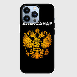 Чехол iPhone 13 Pro Александр и зологой герб РФ