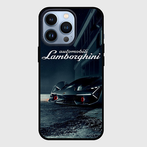 Чехол iPhone 13 Pro Lamborghini - power - Italy / 3D-Черный – фото 1