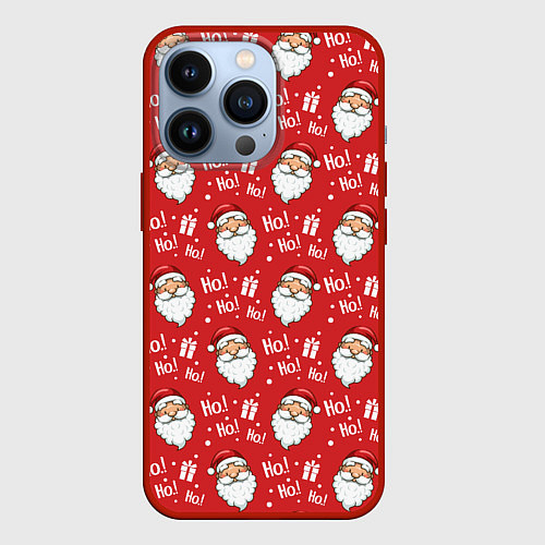 Чехол iPhone 13 Pro Дед Мороз - Санта Клаус / 3D-Красный – фото 1