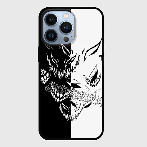 Чехол iPhone 13 Pro Drain Face ZXC / 3D-Черный – фото 1