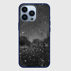 Чехол iPhone 13 Pro Абстрактная тьма и следы белой краски