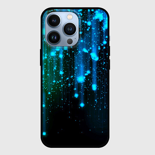 Чехол iPhone 13 Pro Space - starfall / 3D-Черный – фото 1