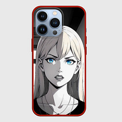 Чехол iPhone 13 Pro Нейросеть - аниме блондинка