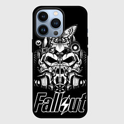 Чехол для iPhone 13 Pro Fallout helmet, цвет: 3D-черный