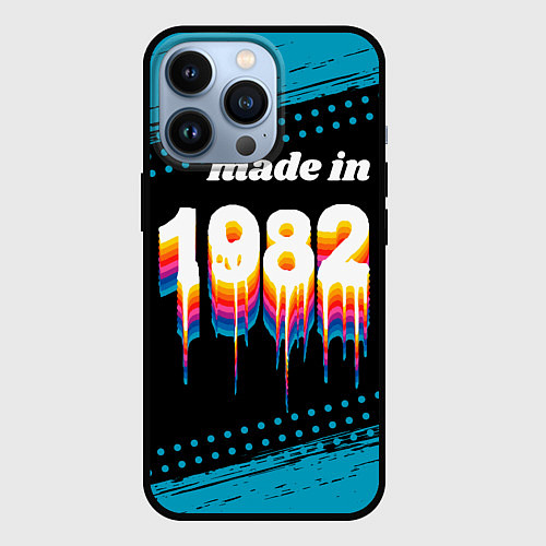 Чехол iPhone 13 Pro Made in 1982: liquid art / 3D-Черный – фото 1