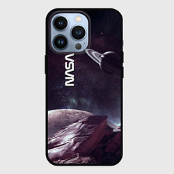 Чехол для iPhone 13 Pro Космический пейзаж - Saturn - Nasa, цвет: 3D-черный