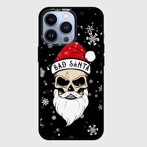 Чехол iPhone 13 Pro Christmas Bad Santa / 3D-Черный – фото 1
