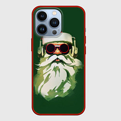 Чехол для iPhone 13 Pro Добрый Санта, цвет: 3D-красный