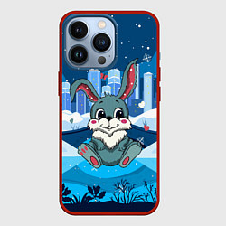 Чехол iPhone 13 Pro Зайчик с сердечками