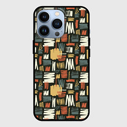 Чехол iPhone 13 Pro Узор штрихованный