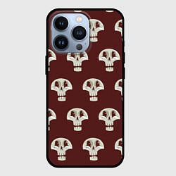 Чехол для iPhone 13 Pro Узор улыбающиеся черепочки, цвет: 3D-черный