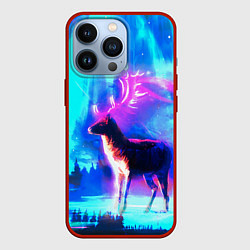 Чехол для iPhone 13 Pro Благородный олень, цвет: 3D-красный