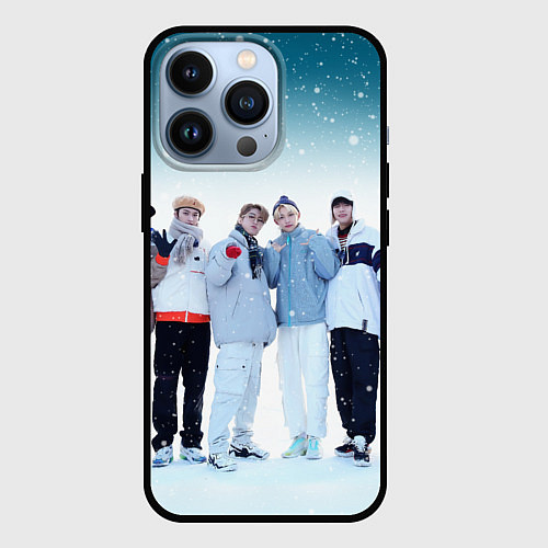 Чехол iPhone 13 Pro Stray Kids winter / 3D-Черный – фото 1