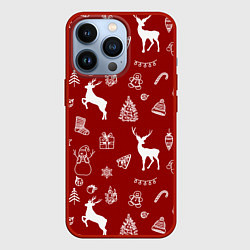 Чехол для iPhone 13 Pro Новогоднее настроение уют, цвет: 3D-красный