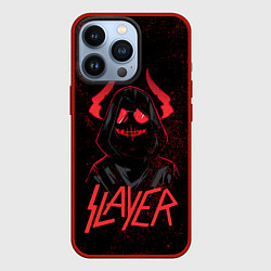 Чехол для iPhone 13 Pro Slayer - рок 80-х, цвет: 3D-красный