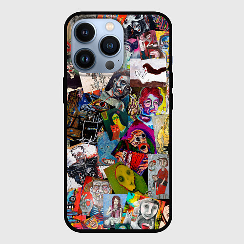 Чехол iPhone 13 Pro Art Trash / 3D-Черный – фото 1