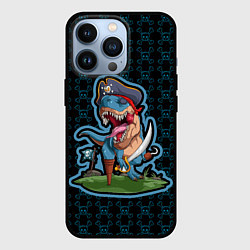 Чехол для iPhone 13 Pro Пиратозавр, цвет: 3D-черный