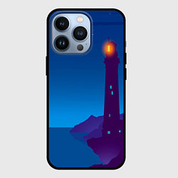 Чехол для iPhone 13 Pro Маяк в ночи, цвет: 3D-черный