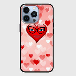 Чехол для iPhone 13 Pro Женское сердце, цвет: 3D-черный