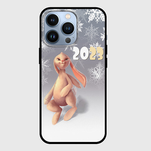 Чехол iPhone 13 Pro Славный кролик / 3D-Черный – фото 1