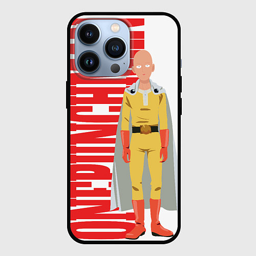 Чехол iPhone 13 Pro Onepunchman / 3D-Черный – фото 1