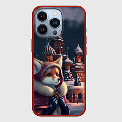Чехол iPhone 13 Pro Лиса на Красной площади