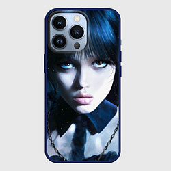 Чехол для iPhone 13 Pro Уэнсдэй: дочь Аддамсов, цвет: 3D-тёмно-синий