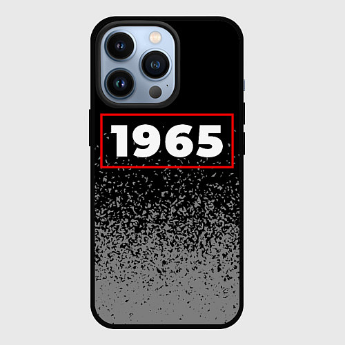 Чехол iPhone 13 Pro 1965 - в красной рамке на темном / 3D-Черный – фото 1