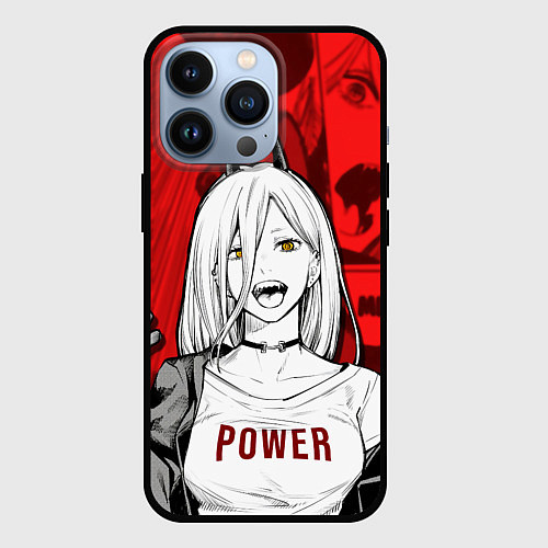 Чехол iPhone 13 Pro Chainsaw Man: Power / 3D-Черный – фото 1