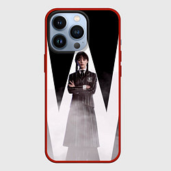 Чехол для iPhone 13 Pro W wednesday addams, цвет: 3D-красный