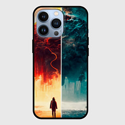 Чехол для iPhone 13 Pro Параллельные вселенные, цвет: 3D-черный