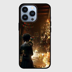 Чехол для iPhone 13 Pro Уэнсдэй поджог, цвет: 3D-черный