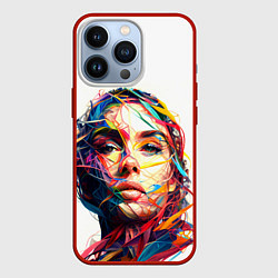 Чехол для iPhone 13 Pro Взгляд на исскуство, цвет: 3D-красный