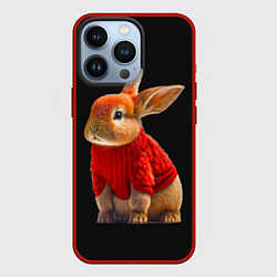 Чехол iPhone 13 Pro Кролик в свитере