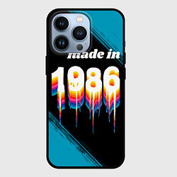 Чехол для iPhone 13 Pro Made in 1986: liquid art, цвет: 3D-черный